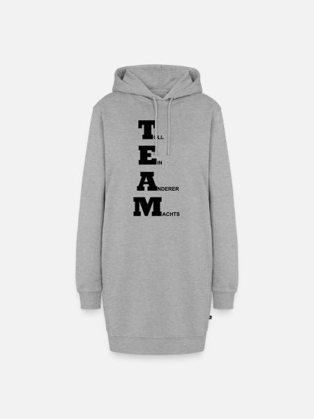 Team - Toll ein anderer machts - Hoodie-Kleid - Grau meliert