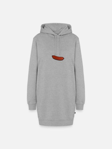 Wurst - Hoodie-Kleid - Grau meliert