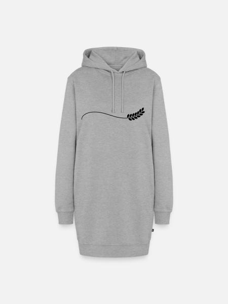 Korn - Hoodie-Kleid - Grau meliert
