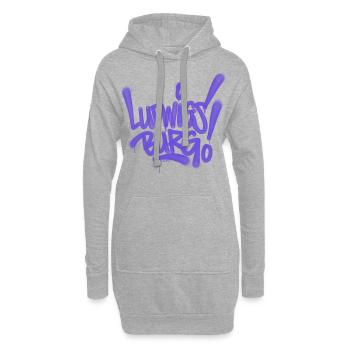 Ludwigsburg Graffiti Style T Shirt Design - Hoodie-Kleid - Grau meliert - Vorne