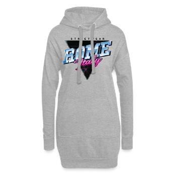 Rom Rome Italien Stadt Skyline Vintage Retro - Hoodie-Kleid - Grau meliert - Vorne