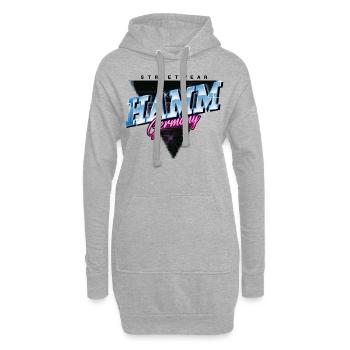 Hamm Deutschland Stadt Skyline Vintage Retro - Hoodie-Kleid - Grau meliert - Vorne