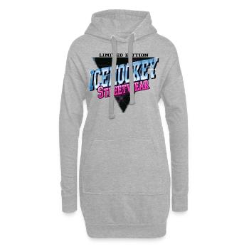 Eishockey Sport Neon Vintage Retro Streetwear - Hoodie-Kleid - Grau meliert - Vorne