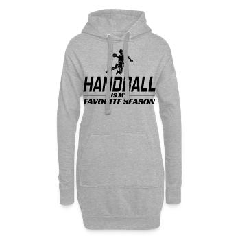 Handball Joueur Sport Équipe Handballeur - Sweat-shirt à capuche long Femme - gris chiné - Devant
