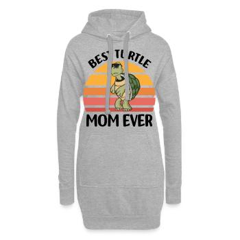 Idées cadeaux de tortues pour les femmes | Animaux - Sweat-shirt à capuche long Femme - gris chiné - Devant