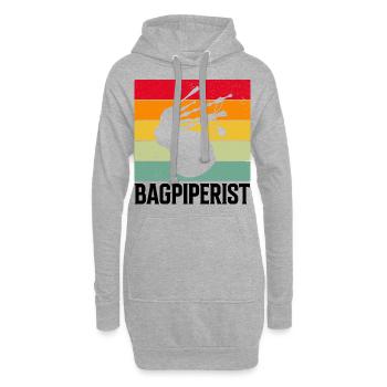Citation de cornemuse pour les musiciens écossais et de cornemuse - Sweat-shirt à capuche long Femme - gris chiné - Devant