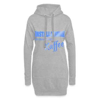 Installateur - Hoodie-Kleid - Grau meliert - Vorne