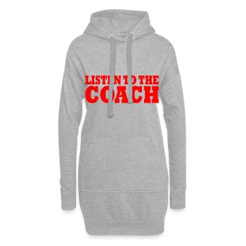 Coach - Hoodie-Kleid - Grau meliert - Vorne