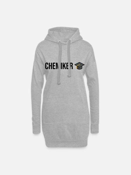 Chemiker Studium Abschluss - Hoodie-Kleid - Grau meliert