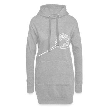 Blaupunkt Rochen - Hoodie-Kleid - Grau meliert - Vorne