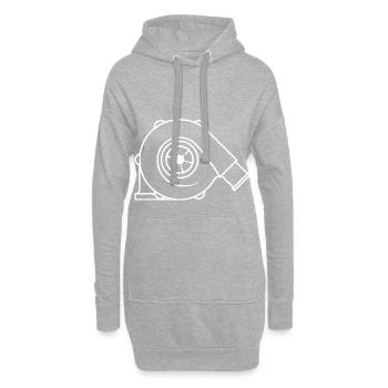 Cadeau de réglage de la pression de suralimentation du turbocompresseur turbo - Sweat-shirt à capuche long Femme - gris chiné - Devant