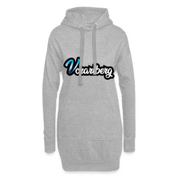 Vorarlberg fett - Hoodie-Kleid - Grau meliert - Vorne