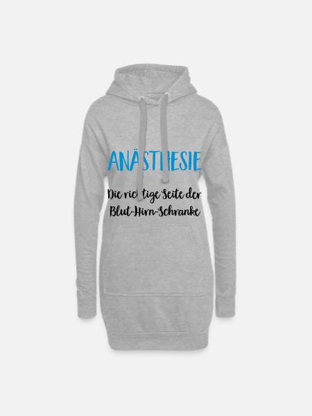anästhesiewitz - Hoodie-Kleid - Grau meliert