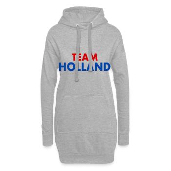 Hollande - Sweat-shirt à capuche long Femme - gris chiné - Devant