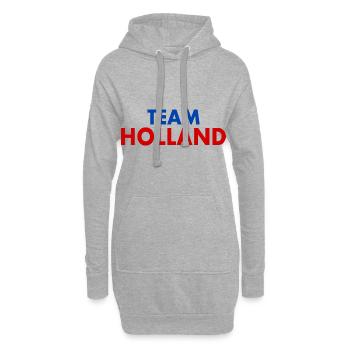 Hollande - Sweat-shirt à capuche long Femme - gris chiné - Devant