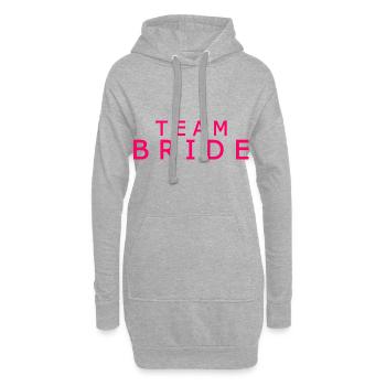 Team bride - Hoodie-Kleid - Grau meliert - Vorne