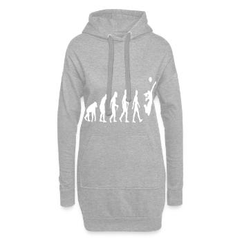 Evolution Volleyball - Hoodie-Kleid - Grau meliert - Vorne