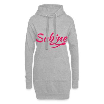 Sabine - Hoodie-Kleid - Grau meliert - Vorne