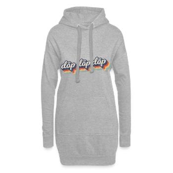 Döp Döp Döp Comic Retro Vintage Design - Hoodie-Kleid - Grau meliert - Vorne