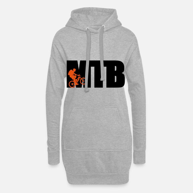 MTB - Hoodie-Kleid - Grau meliert
