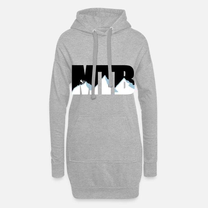 MTB - Hoodie-Kleid - Grau meliert