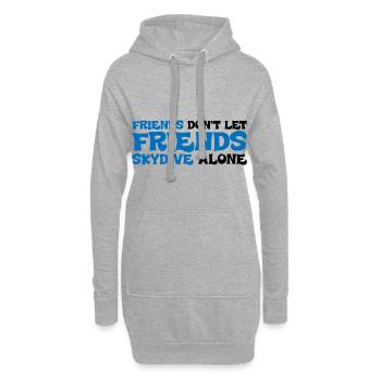 Les amis ne laissent pas les amis sauter seuls 4 - Sweat-shirt à capuche long Femme - gris chiné - Devant