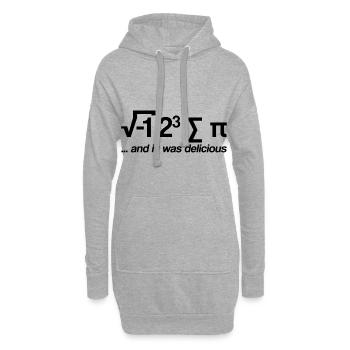 I Ate Some Pie And It Was Delicious - Hoodie Dress - heather grey - Front
