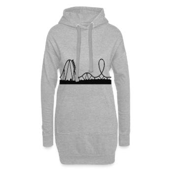 Karussell - Hoodie-Kleid - Grau meliert - Vorne