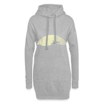 RANDONNÉE À PIED DOG FRIEND AVEC ANIMAL DE COMPAGNIE - Sweat-shirt à capuche long Femme - gris chiné - Devant