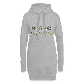 Bist du deppert? Österreich Österreichische - Hoodie-Kleid - Grau meliert - Vorne