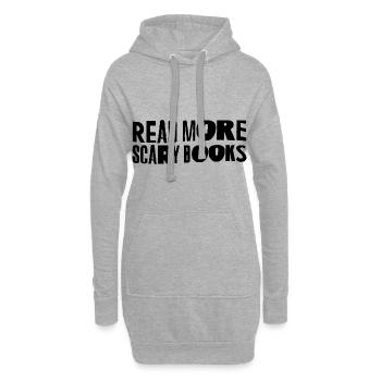 Lire la suite Livres effrayants 3 - Sweat-shirt à capuche long Femme - gris chiné - Devant