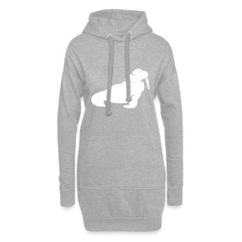 Walrus White - Hoodie-Kleid - Grau meliert - Vorne