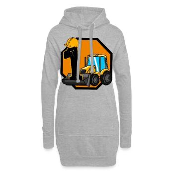 Pelle pelle enfants anniversaire 1 an pelle - Sweat-shirt à capuche long Femme - gris chiné - Devant