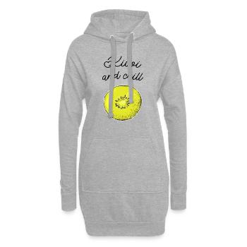 Kiwi And Chill - Hoodie-Kleid - Grau meliert - Vorne