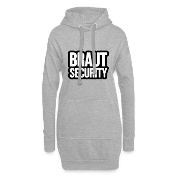 Braut Security - Hoodie-Kleid - Grau meliert - Vorne