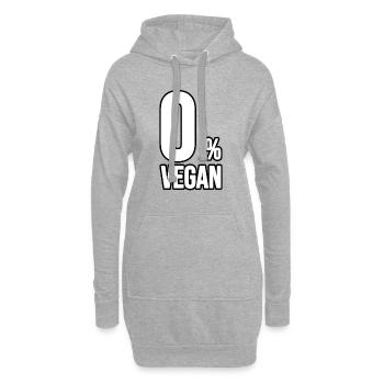 0% Vegan - Hoodie-Kleid - Grau meliert - Vorne