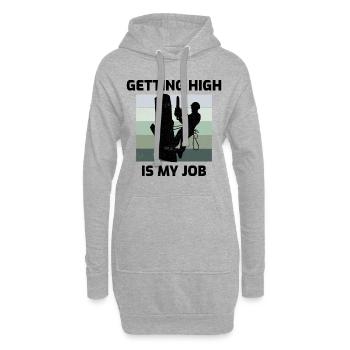 Arborist Tree Surgeon Climber Arboriculture Drôle - Sweat-shirt à capuche long Femme - gris chiné - Devant