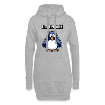 Little Penguin - Hoodie-Kleid - Grau meliert - Vorne