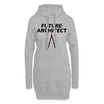 Architekt ArchitekturStudent Architektur Funny - Hoodie-Kleid - Grau meliert - Vorne