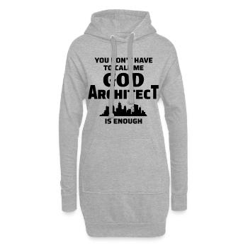 Architekt Architektur Student Architektur Lustig - Hoodie-Kleid - Grau meliert - Vorne