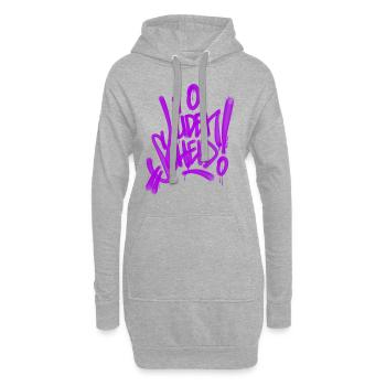 Lüdenscheid Graffiti T Shirt - Hoodie-Kleid - Grau meliert - Vorne