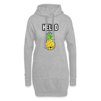 Baby Ananas - Hoodie-Kleid - Grau meliert - Vorne