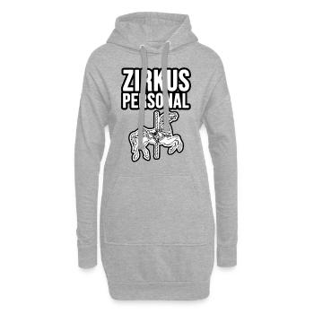 Zirkus Personal - Hoodie-Kleid - Grau meliert - Vorne