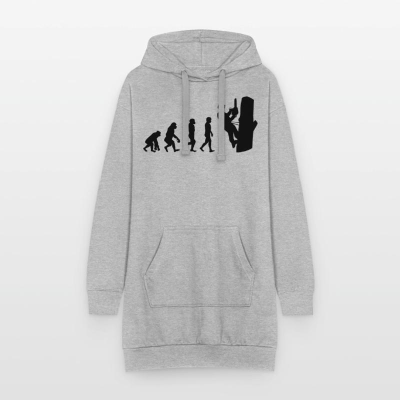 Arborist Tree Climber Climbing Trimmer Evolution Hoodie Dress