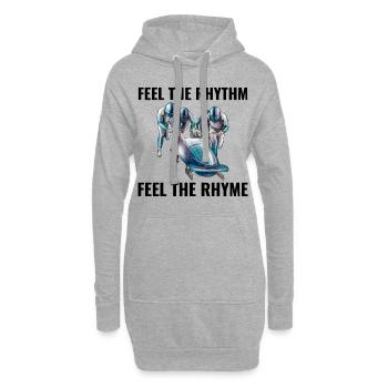 Bob Bobfahren Bobfahren Wintersport - Hoodie-Kleid - Grau meliert - Vorne