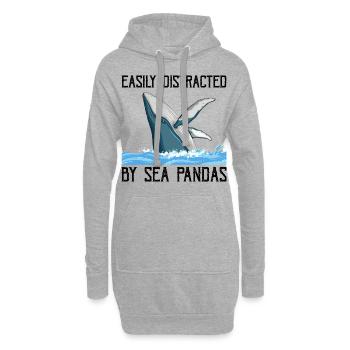 Baleines Baleines Océan Marine Biologiste Marin Plongeur Plongeurs - Sweat-shirt à capuche long Femme - gris chiné - Devant