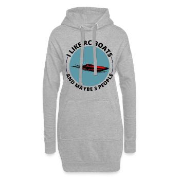 Rc Boat Racing Course de hors-bord électrique - Sweat-shirt à capuche long Femme - gris chiné - Devant