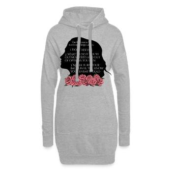 Rose Hathaway, Zen life lessons, Vampire Academy - Hoodie-Kleid - Grau meliert - Vorne