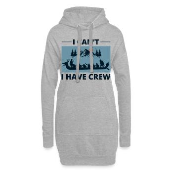 Drachenboot Racing Crew Paddlers Wassersport - Hoodie-Kleid - Grau meliert - Vorne