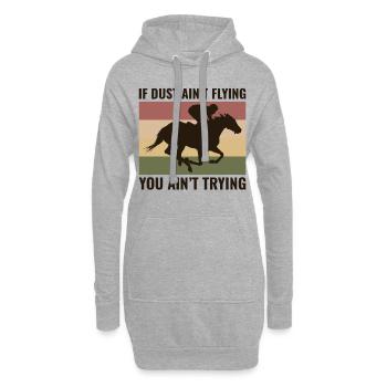 Barrel Racer Racing Reiten Reiten Rennen Rodeo - Hoodie-Kleid - Grau meliert - Vorne